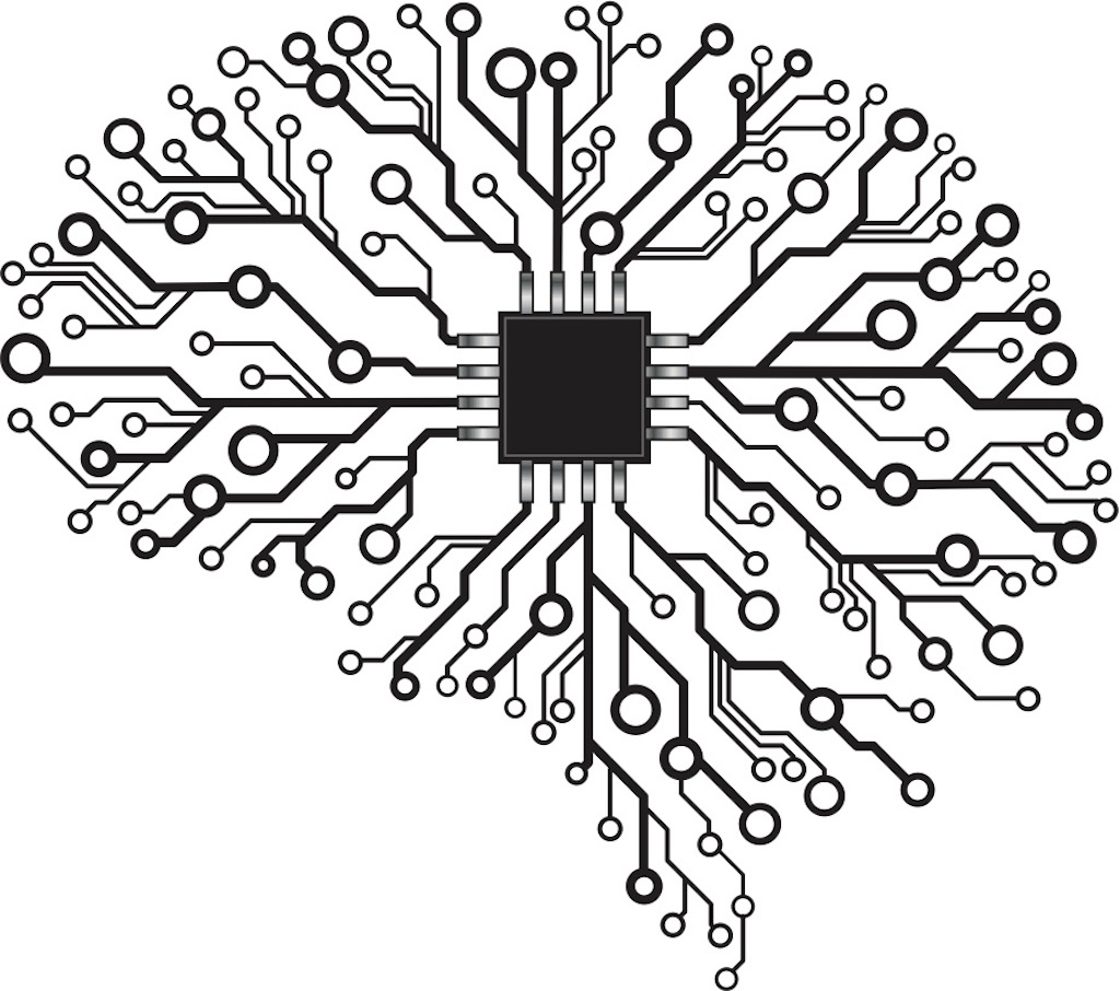 Digitalisiert: Das Gehirn als Leiterplatte.